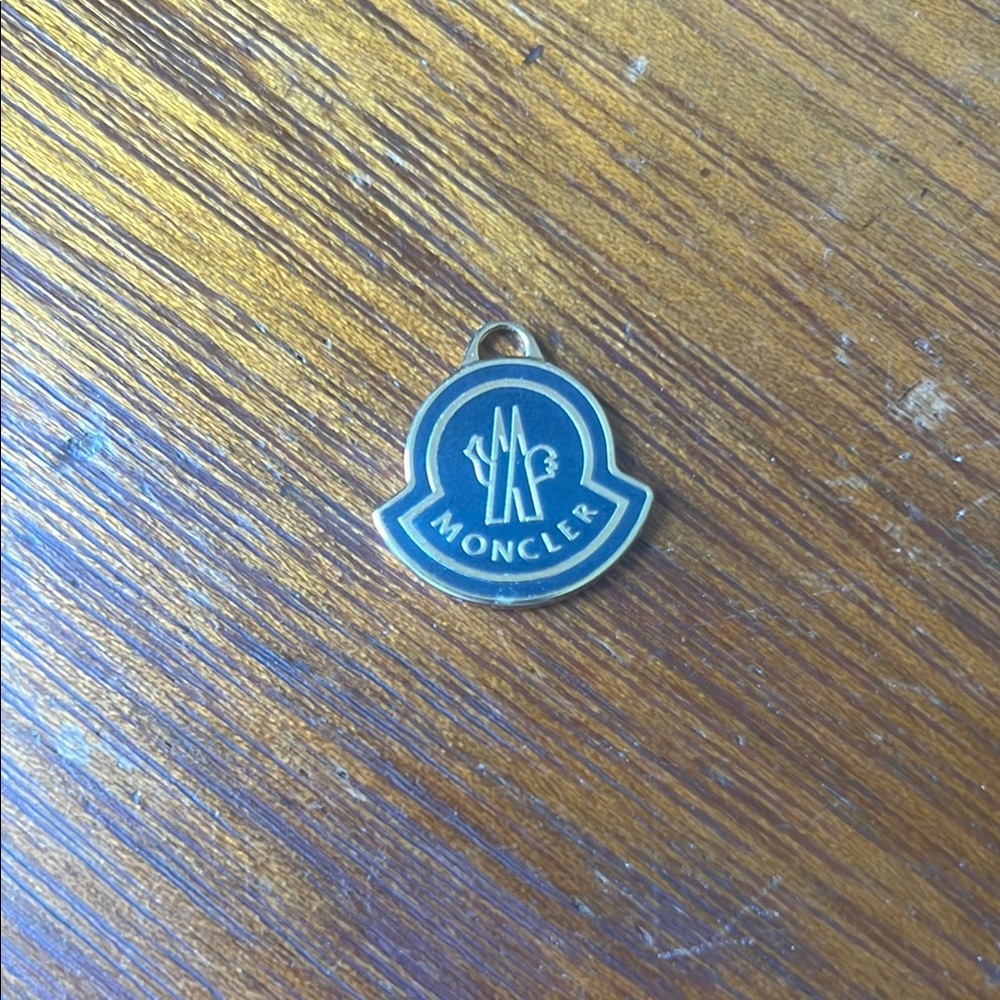 Moncler Gold and Grey Zipper Pull